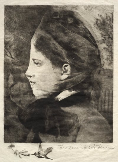 Hovedet af en kvinde af Frederick Warren Freer