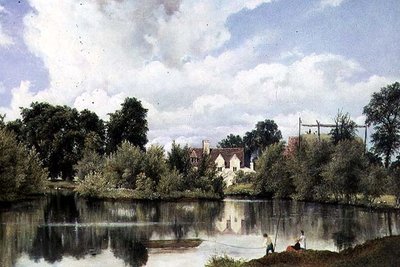 Flodlandskab, Suffolk af Frederick Waters Watts