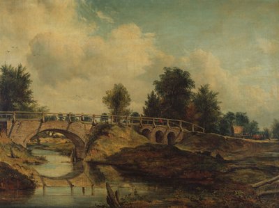Broen over floden Stour af Frederick Waters Watts