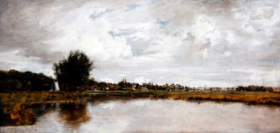 The River Yare ved Thorpe, nær Norwich, ca. 1820-21 (olie på lærred) af Frederick Waters Watts
