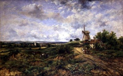 Udsigt over Hampstead Heath af Frederick Waters Watts