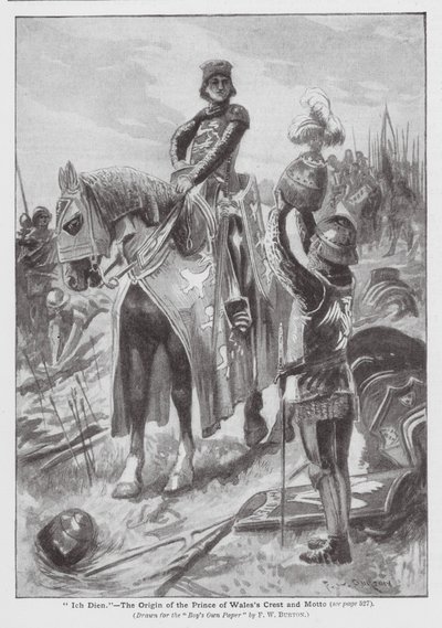 "Ich Dien", oprindelsen til prinsen af Wales