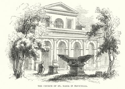 Mariakirken i Navicella (gravering) af Frederick William Fairholt