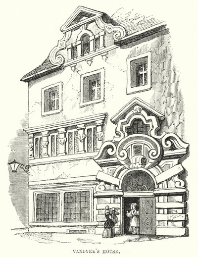 Vandykes hus (gravering) af Frederick William Fairholt