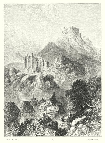 Lord Byrons barn Harold, Canto III, strofe 46 (gravering) af Frederick William Hulme