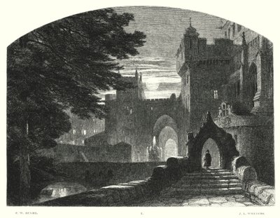 Lord Byrons barn Harold, Canto I, strofe 7 (gravering) af Frederick William Hulme