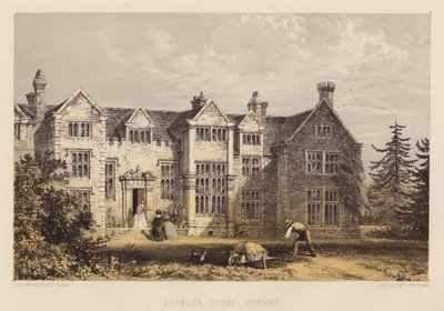 Loseley House, Surrey (akvatint) af Frederick William Hulme