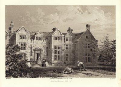 Loseley House, Surrey (litho-tone) af Frederick William Hulme