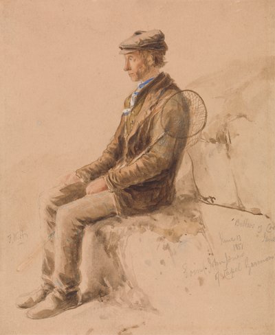 Man with a Gaff, 13. juni 1851 af Frederick William Hulme