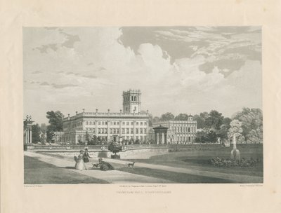 Trentham Hall: lithotint gravering, nd [c 1846] (tryk) af Frederick William Hulme