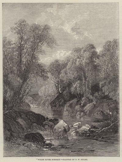 Welsh River Scenery af Frederick William Hulme