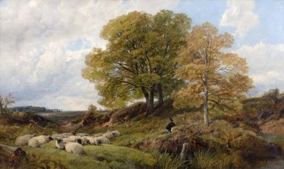 Skovscene af Frederick William Hulme
