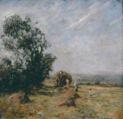 Høstscene (olie om bord) af Frederick William Jackson