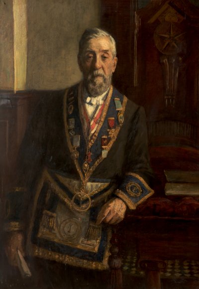 Portræt af Henry Lees Hollingworth (olie på lærred) af Frederick William Jackson