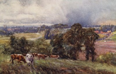 Leamington og Warwick fra Campion Hills af Frederick William Newton Whitehead