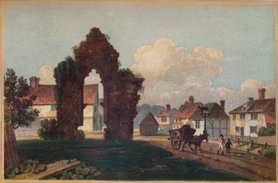 Rester af et gammelt kapel, Milkhouse Street, nær Cranbrook, Kent, 1813 af Frederick Wilton Litchfield Stockdale