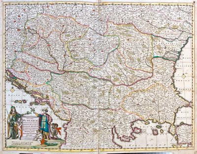 Ungarn, Bosnien-Hercegovina, Kroatien, Serbien, Bulgarien, Rumænien, Montenegro, Albanien, Republikken Makedonien, Nordgrækenland af Frederick de Wit