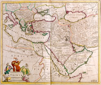 Italien, Balkanhalvøen, Tyrkiet, Libanon, Syrien, Israel, Jordan, Irak, Den Arabiske Halvø, Iran af Frederick de Wit