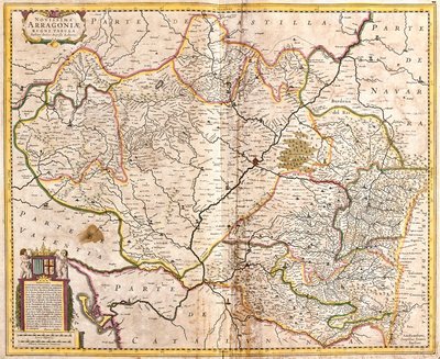 Kort over Kongeriget Aragon (Spanien) (radering af Frederick de Wit