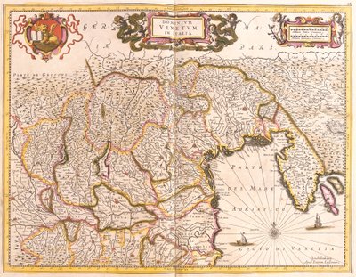 Kort over de venetianske territorier i Italien (radering af Frederick de Wit