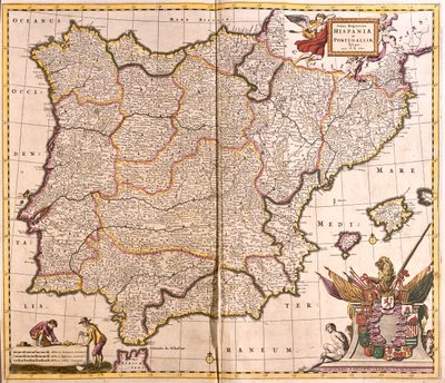 Spanien og Portugal af Frederick de Wit