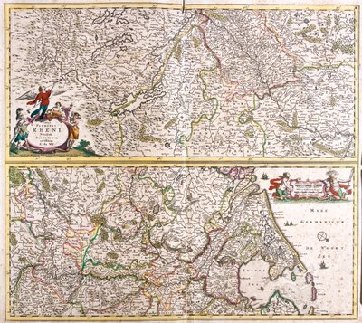 Floden Rhinens forløb af Frederick de Wit