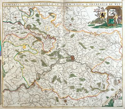 Vallonien, Belgien af Frederick de Wit
