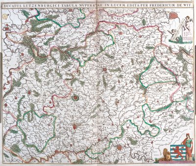 Vallonien, Champagne-Ardenne, Lorraine, Belgien, Frankrig, Luxembourg af Frederick de Wit