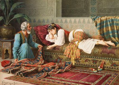 Tæppesælgeren, af Frederico Ballesio