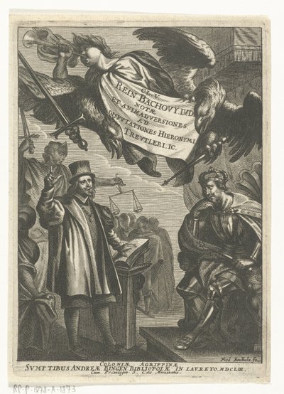 Disputationer af Reinhard Bachow von Echt og Hieronymus Treutler af Frederik Bouttats (I)