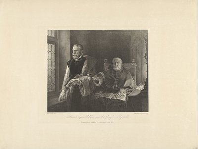 Egmonds sidste øjeblikke i hans celle, 1568 Greven af ​​Egmonds sidste øjeblikke (titel på objekt) af Frederik Hendrik Weissenbruch (possibly)