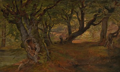 View of Bregentved Forest, Sjaelland af Frederik Sødring