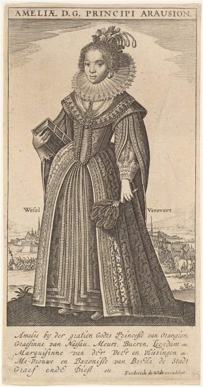 Amalia, kone til Frederick Henry, Prince of Orange af Frederik de Wit