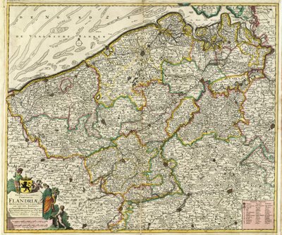 Novissima et Accuratissima Comiatus Flandriæ af Frederik de Wit