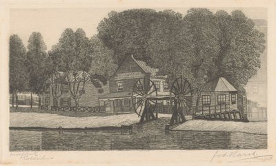 Polderhuis (original titel på objekt) af Frederik van der Harst (signed by artist)