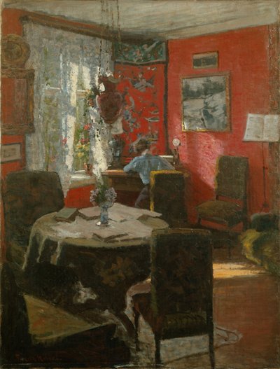 Interiør (maleri) af Fredrik Kolstoe