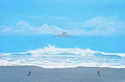 Bølger på Blue Beach af Fredrik Olsen