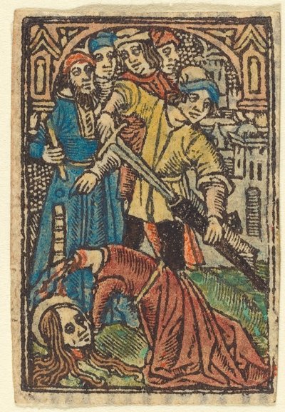 Halshugning af Saint Catherine (?) af French 15th Century