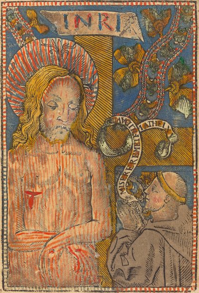 Sorgens mand med en franciskaner af French 15th Century
