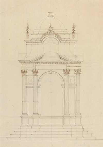 Design til en Baldaquin af French 18th Century