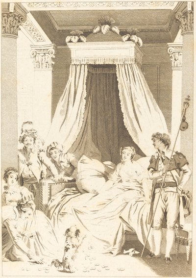 Den lille hund af French 18th Century