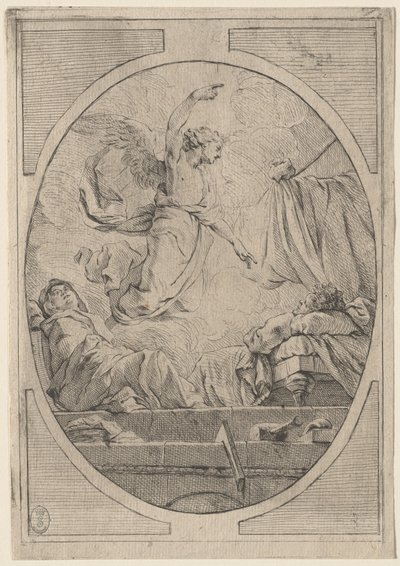Sankt Josefs drøm af French 18th Century after Pierre Hubert Subleyras