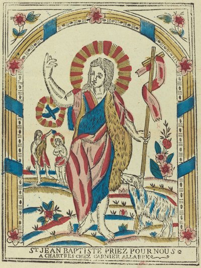 Sankt Johannes Døberen beder for os af French 19th Century