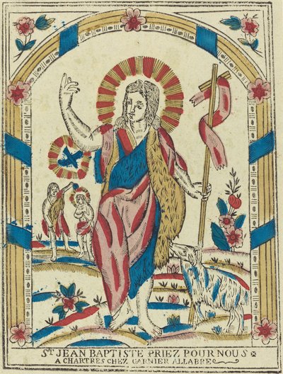 Sankt Johannes Døberen beder for os af French 19th Century