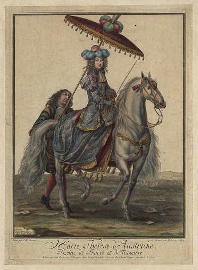 Maria Theresia af Spanien 1638-1683, dronningkonsort af Frankrig og Navarra, 1682 af French Master