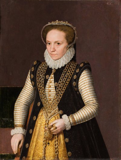 Portræt af en ukendt fransk adelskvinde, 1560 af French Master