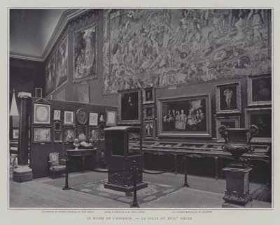 Værelse fra det 18. århundrede i Barndomsmuseet i Petit Palais, Paris (s/h-billede) af French Photographer