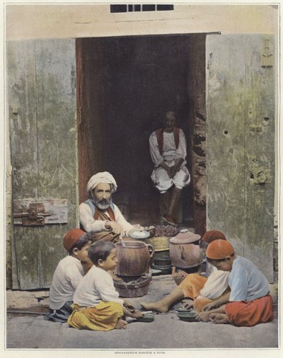 En indfødt restauratør i Tunis af French Photographer
