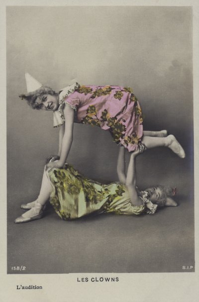 Et par klovne (farvefoto) af French Photographer