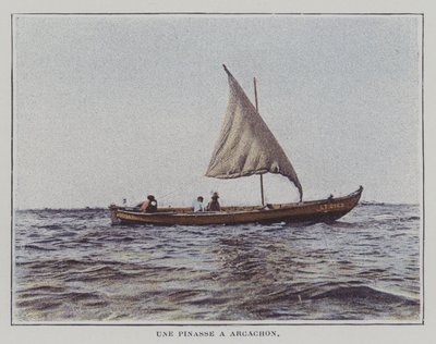 En pinnace ved Arcachon, Frankrig (farvefoto) af French Photographer